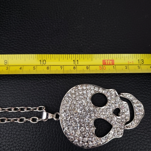 BIG Skull Crystals Large Hinged-mouth Unisex Streetwear HALLOWEEN - Picture 12 of 13